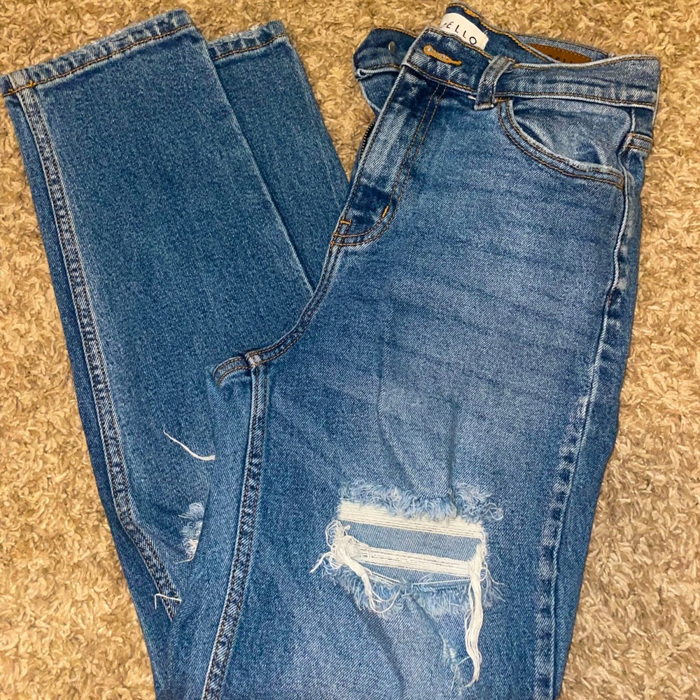 Cello Ripped Mom Jeans